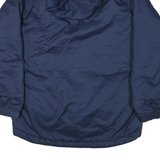NIKE Mens Blue & Navy Lacrosse Outdoor Jacket S Polyester Blend Relaxed Fit Zip