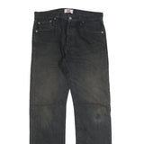 LEVI'S 501 Mens Black Regular Straight Denim Dark W30 L32 Classic Button Fly