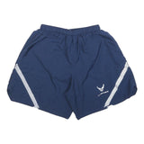 Mens Navy Blue Polyester Casual Shorts S W25 U.S. Air Force Logo Reflective