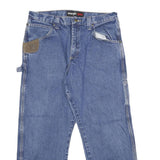 WRANGLER Mens Classic Blue Denim Jeans W34 L29 Workwear Utility Style