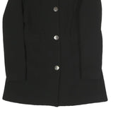 ZARA Womens Black Jacket S Polyester Blend Button Plain Formal Stylish