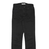 LEVI'S Womens Black Regular Straight Denim Jeans W26 L28 Classic Fit Zip