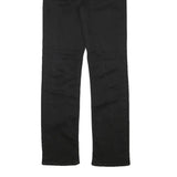 LEVI'S Womens Black Regular Straight Denim Jeans W26 L28 Classic Fit Zip