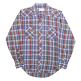 WRANGLER Mens Blue Red & Green Check Shirt XL Long Sleeve Button Western Casual