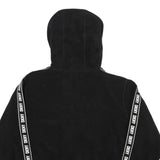 DKNY Womens Black Zip Up Hooded Polyester Blend Jacket L Fleece Casual
