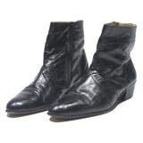 STACY ADAMS Mens Dress Ankle Boots Black Leather UK 9.5 Classic Stylish Formal