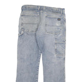 DICKIES Mens Jeans Blue Regular Straight Denim Medium W38 L32 Distressed