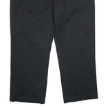 DICKIES Womens Polyester Blend Classic Black Trousers W40 L30 Straight Zip