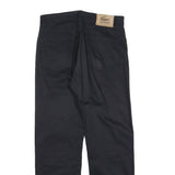 LACOSTE Mens Regular Black Cotton Blend Trousers W34 L30 Zip Classic Fit