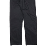 LACOSTE Mens Regular Black Cotton Blend Trousers W34 L30 Zip Classic Fit