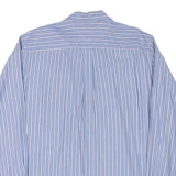 TOMMY HILFIGER Mens Blue & White Striped Shirt XL Classic Cotton Blend Button