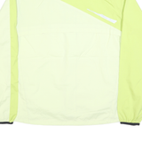 NEW BALANCE Womens Yellow & Cream Running Jacket XL Polyester Blend Zip