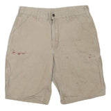 CARHARTT Mens Shorts Beige Casual M W34 Workwear Utility