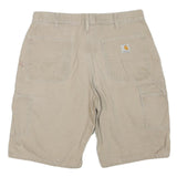 CARHARTT Mens Shorts Beige Casual M W34 Workwear Utility