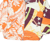 VOLPE NEVE Womens Orange & Multi Patterned Nylon Zip Jacket XL Lightweight