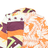 VOLPE NEVE Womens Orange & Multi Patterned Nylon Zip Jacket XL Lightweight