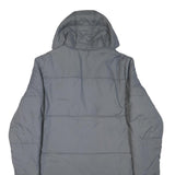 ELLESSE Womens Grey Long Sleeve Puffer Jacket UK 10 Polyester Blend Hood