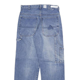 Mens Blue Regular Fit Denim Jeans W28 L29 Cotton Blend Zip Pocketed Casual