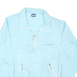 GOLDEN CUP Womens Blue Zip Jacket M Polyester Plain Lightweight Casual