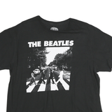 THE BEATLES Mens Black The Beatles Graphic T-Shirt XL Short Sleeve Crew Neck