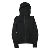CHAMPION Mens Black Hoodie S Full Zip Cotton Blend Sports Casual