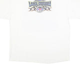 GILDAN Mens White Lake Odessa Michigan Speedway Graphic T-Shirt 2XL Short Sleeve