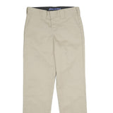DICKIES Mens Polyester Blend Beige Regular Straight Trousers W28 L30 Workwear