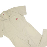 DICKIES Mens Beige Cotton Blend Dungarees Regular Fit XL W40 L28 Workwear