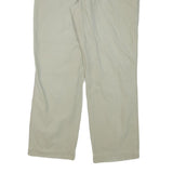DOCKERS Mens Regular Fit Beige Cotton Blend Trousers W36 L31 Casual Zip
