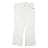 DKNY Womens Jeans White Regular Straight Denim W33 L28 Zip Cotton Blend