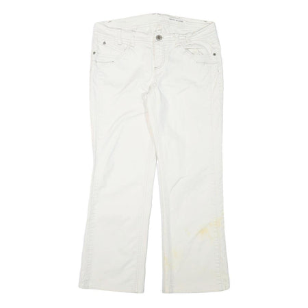 DKNY Womens Jeans White Regular Straight Denim W33 L28 Zip Cotton Blend