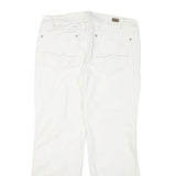 DKNY Womens Jeans White Regular Straight Denim W33 L28 Zip Cotton Blend