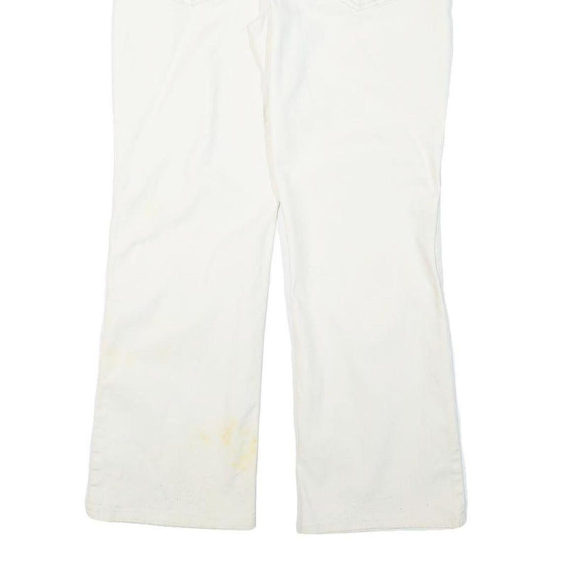 DKNY Womens Jeans White Regular Straight Denim W33 L28 Zip Cotton Blend