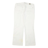DKNY Womens Jeans White Regular Straight Denim W33 L28 Zip Cotton Blend