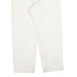 CARHARTT Mens Jeans White Regular Straight Denim W34 L28 Workwear Durable Zip