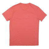 J.CREW Mens Coral Modern T-Shirt M Short Sleeve V-Neck Cotton Blend Casual