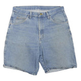 WRANGLER Mens Denim Blue Casual Shorts L W34 Classic Fit Cotton Blend
