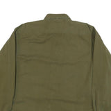 TOMMY HILFIGER Mens Green Long Sleeve Button Cotton Shirt L Casual Workwear