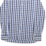 TOMMY HILFIGER Mens Blue & White Check Shirt S Button-Down Collar Long Sleeve