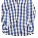 TOMMY HILFIGER Mens Blue & White Check Shirt S Button-Down Collar Long Sleeve
