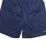 ADIDAS Mens Shorts Navy Blue & White Sports Casual L W32 Polyester