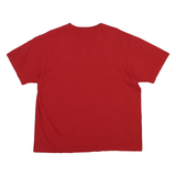 NAUTICA Mens Red Graphic T-Shirt L Short Sleeve Crew Neck Cotton Blend Casual