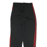 ADIDAS Mens Joggers Black & Red Slim Tapered M W28 L32 Sports Track Pants