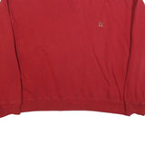 TOMMY HILFIGER Womens Red XL Cotton Blend Crew Neck Sweatshirt