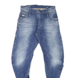 G-STAR Mens Jeans Blue Regular Straight Denim Medium W30 L28 Zip Cotton Blend