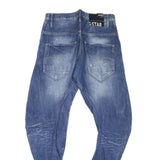 G-STAR Mens Jeans Blue Regular Straight Denim Medium W30 L28 Zip Cotton Blend