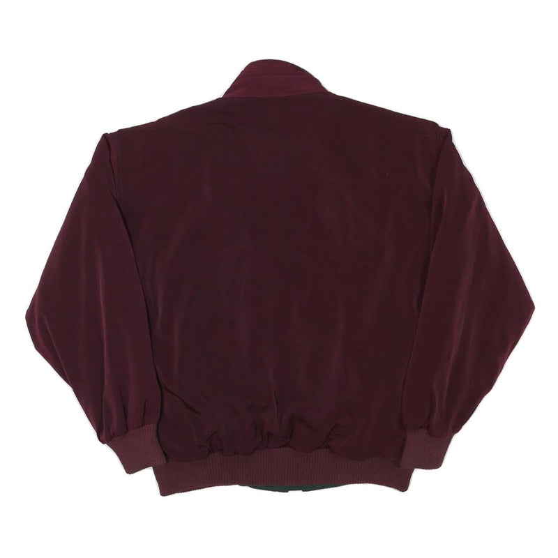 MEINAZY Mens Maroon & Green Classic Jacket M Polyester Blend Embroidered Unique