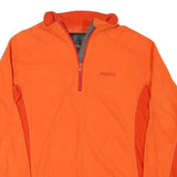 MUSTO Womens Orange & Dark Orange Jacket M Polyester Blend Plain Zip Activewear
