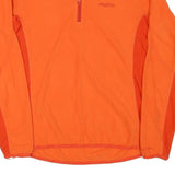 MUSTO Womens Orange & Dark Orange Jacket M Polyester Blend Plain Zip Activewear