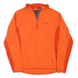 MUSTO Womens Orange & Dark Orange Jacket M Polyester Blend Plain Zip Activewear